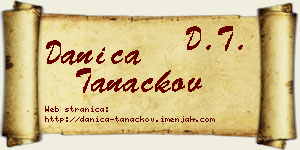 Danica Tanackov vizit kartica